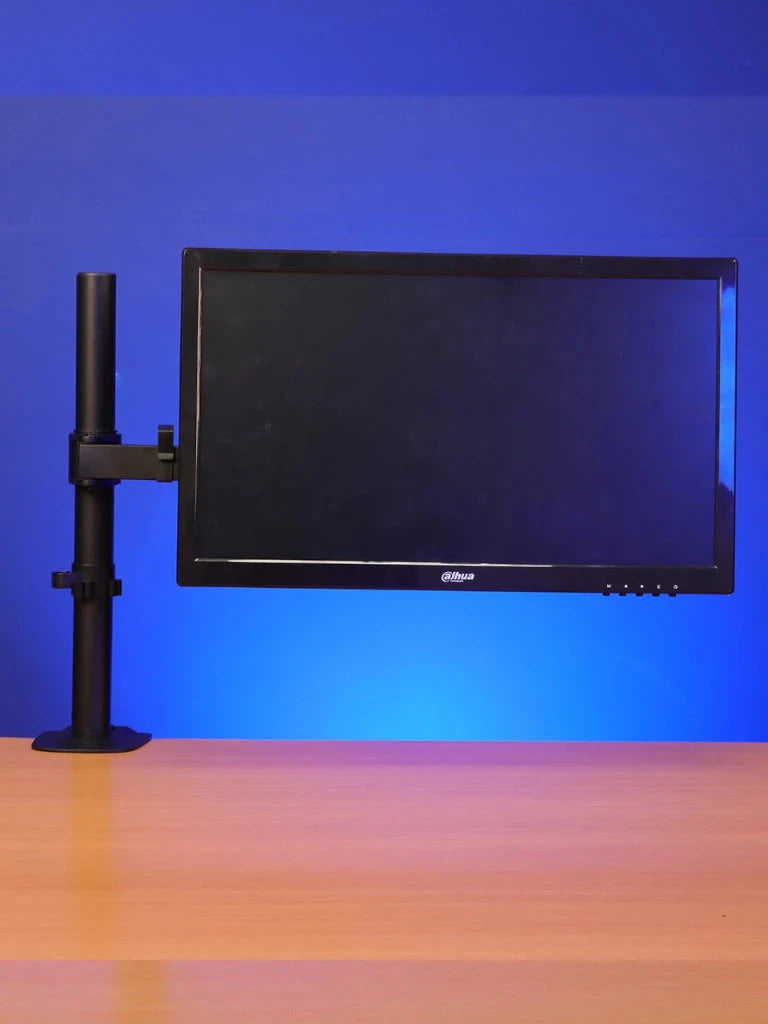 TCE LMG12NB - SOPORTE DE ESCRITORIO PARA 1 MONITOR DE 13 A 27 " , CARGA MÁXIMA 9KG , VESA 75X75MM / 100X100MM / AJUSTE INCLINACIÓN Y ROTACIÓN-Soportes y Bases-OEM-Bsai Seguridad & Controles