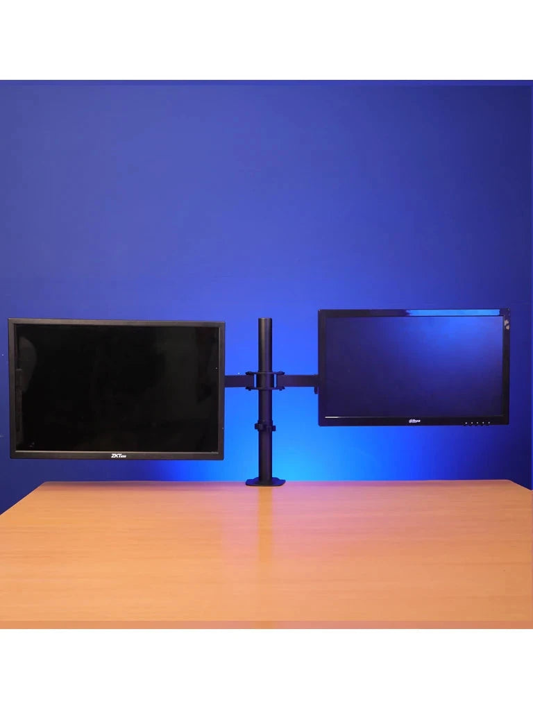 TCE LMG15NB - SOPORTE DE ESCRITORIO PARA 2 MONITORES DE 13 A 27" , CARGA MÁXIMA 9KG POR BRAZO , VESA 75X75MM / 100X100MM , AJUSTE INCLINACIÓN Y ROTACIÓN-Soportes y Bases-OEM-Bsai Seguridad & Controles