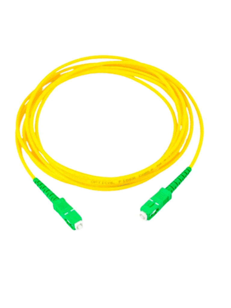 TCE - LMN-FO-SCA-SCA-01 - JUMPER SC-SC MONOMODO / APC / SIMPLEX 2 MM / 1 METRO / AMARILLO #FO-Jumper / Latiguillo-OEM-OEM5320006-Bsai Seguridad & Controles