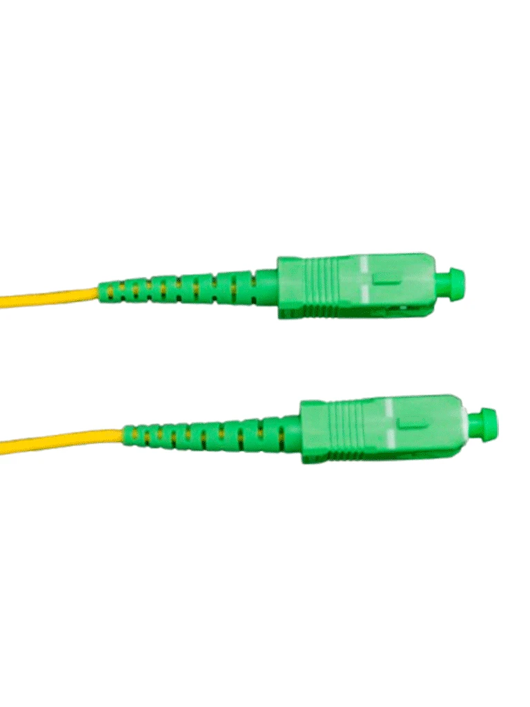 TCE - LMN-FO-SCA-SCA-03 - JUMPER SC-SC MONOMODO / APC / SIMPLEX 2 MM / 3 METROS / AMARILLO #FO-Jumper / Latiguillo-OEM-Bsai Seguridad & Controles