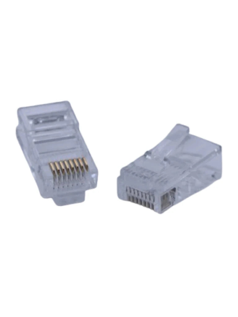 TCE LN-NET-RJCAT5E-30U - BOTE CON 100 PLUGS RJ45 CAT5E, SIN BLINDAJE, CHAPADO EN ORO 30 MICRAS, CONECTOR MODULAR PARA REDES ETHERNET Y CABLEADO ESTRUCTURADO-Jacks y Plugs-OEM-Bsai Seguridad & Controles