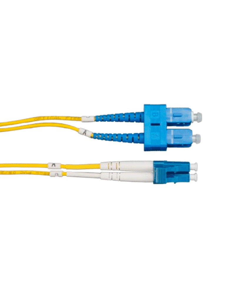 TCE - LP-FO-D-LCU-SCU-03 - JUMPER LC-SC MONOMODO / UPC / DUPLEX 2 MM / 3 METRO / AMARILLO #FO-Jumper / Latiguillo-OEM-OEM5320012-Bsai Seguridad & Controles