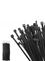 TCE LMG-SZS4X200N - CINCHO DE NYLON COLOR NEGRO, BOLSA CON 100 PIEZAS, MEDIDA 3.6MM ANCHO X 200MM LARGO, CERTIFICACIÓN UL 94V-2-Organización y fijación de cables-OEM-Bsai Seguridad & Controles
