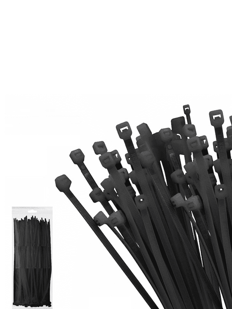 TCE LMG-SZS4X200N - CINCHO DE NYLON COLOR NEGRO, BOLSA CON 100 PIEZAS, MEDIDA 3.6MM ANCHO X 200MM LARGO, CERTIFICACIÓN UL 94V-2-Organización y fijación de cables-OEM-Bsai Seguridad & Controles