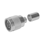 CONECTOR N MACHO PARA 75 OHM DE ANILLO PLEGABLE PARA CABLE RG-11, NIQUEL /ORO /TEFLÓN.-Cableado-EPCOM TITANIUM-Bsai Seguridad & Controles