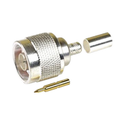 CONECTOR N MACHO PARA 75 OHM DE ANILLO PLEGABLE PARA CABLE RG-59, NIQUEL/ ORO /TEFLÓN.-Cableado-EPCOM TITANIUM-Bsai Seguridad & Controles