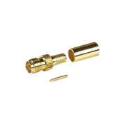 CONECTOR SMA HEMBRA INVERSO DE ANILLO PLEGABLE PARA CABLE RG-8/X, 9258, LMR-240, LMR-240UF, LMR-LW240, ORO/ORO/TEFLÓN.-Conectores-EPCOM TITANIUM-Bsai Seguridad & Controles