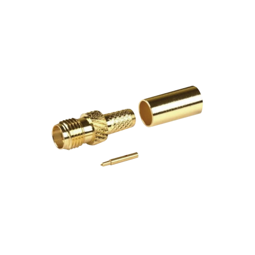 CONECTOR SMA HEMBRA INVERSO DE ANILLO PLEGABLE PARA CABLE RG-8/X, 9258, LMR-240, LMR-240UF, LMR-LW240, ORO/ORO/TEFLÓN.-Conectores-EPCOM TITANIUM-Bsai Seguridad & Controles