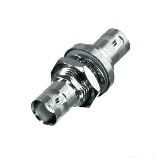ADAPTADOR DOBLE BNC HEMBRA PARA CHASIS, HERMÉTICO Y DE MONTAJE EN D-PLANO, NIQUEL / ORO / TEFLÓN.-Adaptadores-RF INDUSTRIES,LTD-Bsai Seguridad & Controles
