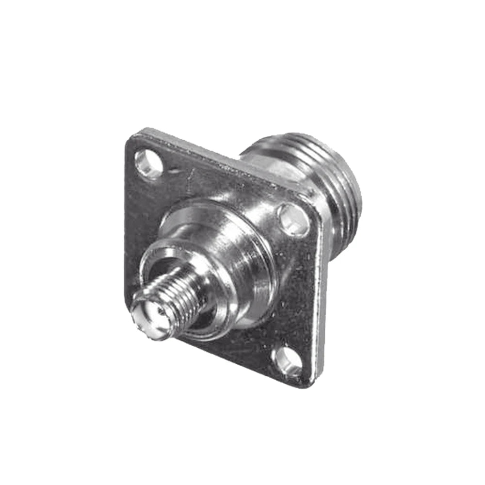 ADAPTADOR EN LÍNEA PARA PANEL DE SMA HEMBRA A N HEMBRA, MONTAJE TRASERO PARA 18 MM ENTRE CENTROS, NÍQUEL/ ORO/ TEFLÓN.-Adaptadores-RF INDUSTRIES,LTD-Bsai Seguridad & Controles