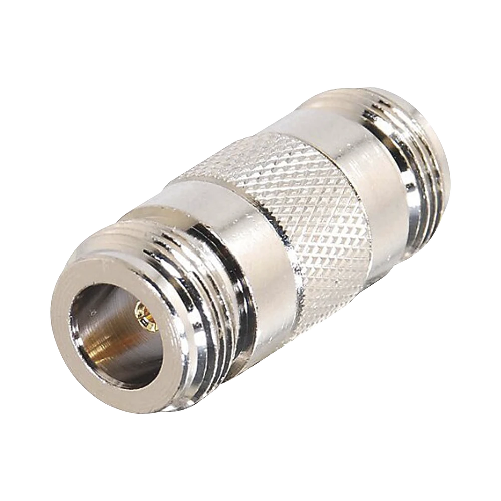 ADAPTADOR BARRIL EN LINEA PARA 50 OHM, DE CONECTOR N HEMBRA A N HEMBRA, PLATA/ ORO/ TEFLÓN.-Adaptadores-RF INDUSTRIES,LTD-Bsai Seguridad & Controles