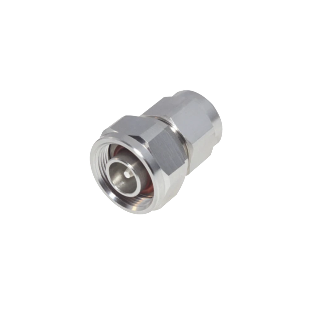 ADAPTADOR EN LÍNEA DE CONECTOR 4.3-10 MACHO A N MACHO, BRONCE BLANCO/ PLATA/ TEFLÓN.-Adaptadores-RF INDUSTRIES,LTD-Bsai Seguridad & Controles