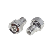 ADAPTADOR EN LÍNEA, DE N HEMBRA A (MINI) DIN 4.1-9.5 MACHO, PIM -155 DBC, BRONCE BLANCO/ PLATA/ TEFLÓN.-Adaptadores-RF INDUSTRIES,LTD-Bsai Seguridad & Controles