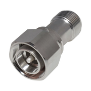 ADAPTADOR EN LÍNEA DE CONECTOR 4.3-10 MACHO A N HEMBRA, BRONCE BLANCO/ PLATA/ TEFLÓN.-Adaptadores-RF INDUSTRIES,LTD-Bsai Seguridad & Controles