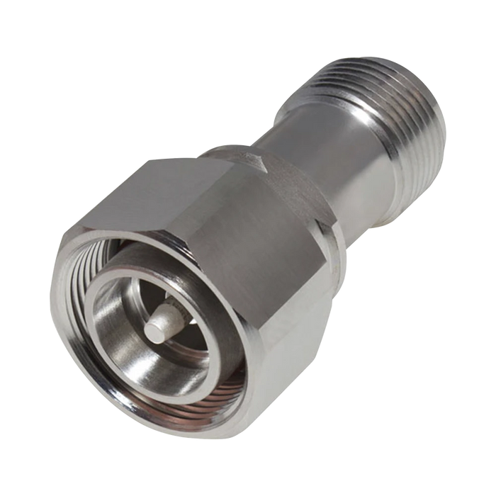 ADAPTADOR EN LÍNEA DE CONECTOR 4.3-10 MACHO A N HEMBRA, BRONCE BLANCO/ PLATA/ TEFLÓN.-Adaptadores-RF INDUSTRIES,LTD-Bsai Seguridad & Controles