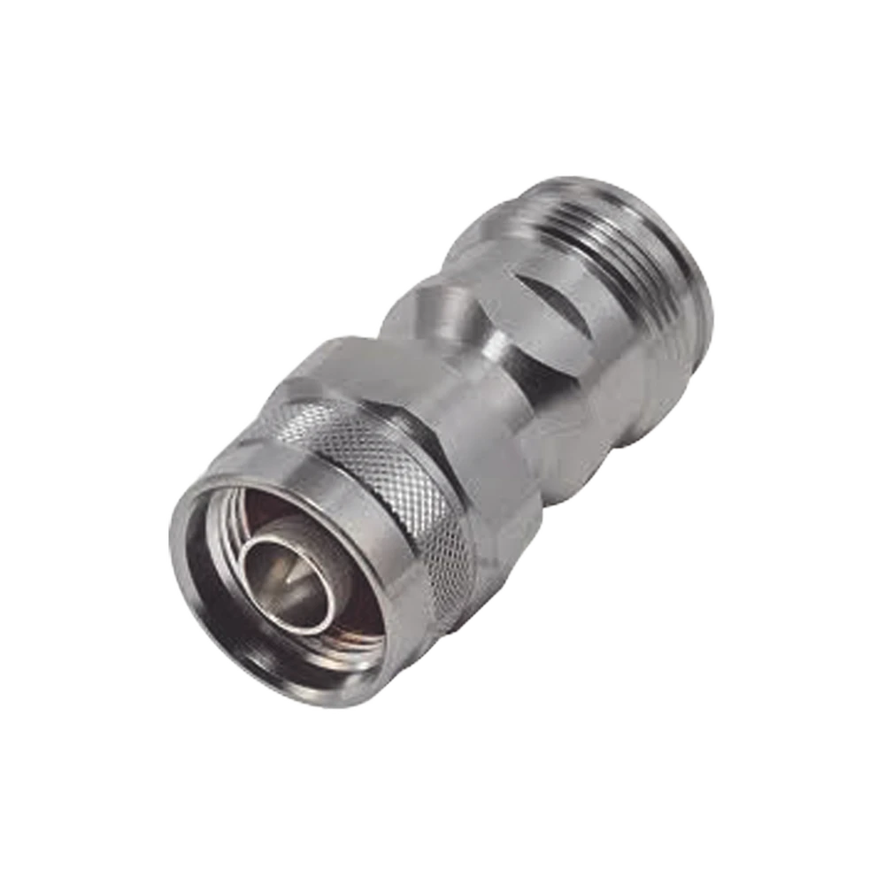 ADAPTADOR EN LÍNEA DE CONECTOR 4.3-10 HEMBRA A N MACHO, BRONCE BLANCO/ PLATA/ TEFLÓN.-Adaptadores-RF INDUSTRIES,LTD-Bsai Seguridad & Controles