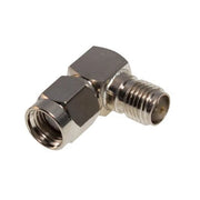 ADAPTADOR EN ÁNGULO RECTO DE CONECTOR SMA MACHO INVERSO A SMA HEMBRA, NÍQUEL/ ORO/ TEFLÓN.-Adaptadores-RF INDUSTRIES,LTD-Bsai Seguridad & Controles