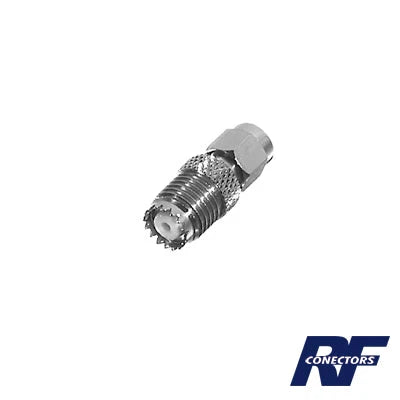 ADAPTADOR EN LÍNEA, DE CONECTOR SMA MACHO A MINI-UHF HEMBRA, NÍQUEL/ ORO/ TEFLÓN.AU/TEFLÓN.-Adaptadores-RF INDUSTRIES,LTD-Bsai Seguridad & Controles