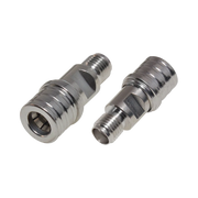ADAPTADOR EN LÍNEA DE BAJO PIM, DE CONECTOR QMA (QUICK MATE) MACHO A SMA HEMBRA, BRONCE BLANCO/ ORO/ TEFLÓN.-Adaptadores-RF INDUSTRIES,LTD-Bsai Seguridad & Controles