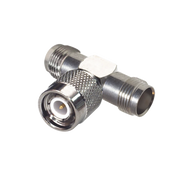 ADAPTADOR EN T DE TNC MACHO A DOBLE TNC HEMBRA, NÍQUEL/ ORO/ TEFLÓN.-Adaptadores-RF INDUSTRIES,LTD-Bsai Seguridad & Controles