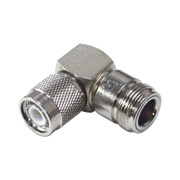 ADAPTADOR EN ÁNGULO RECTO DE CONECTOR TNC MACHO A N HEMBRA, NÍQUEL/ ORO/ TEFLÓN.-Adaptadores-RF INDUSTRIES,LTD-Bsai Seguridad & Controles