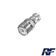 ADAPTADOR EN LÍNEA DE CONECTOR MINI UHF MACHO A UHF HEMBRA (SO-239), NÍQUEL/ ORO/ TEFLÓN.-Adaptadores-RF INDUSTRIES,LTD-Bsai Seguridad & Controles