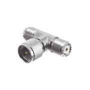 ADAPTADOR EN T, DE CONECTOR MINI-UHF MACHO A DOBLE MINI-UHF HEMBRA, NIQUEL/PLATA/TEFLÓN.-Adaptadores-RF INDUSTRIES,LTD-Bsai Seguridad & Controles