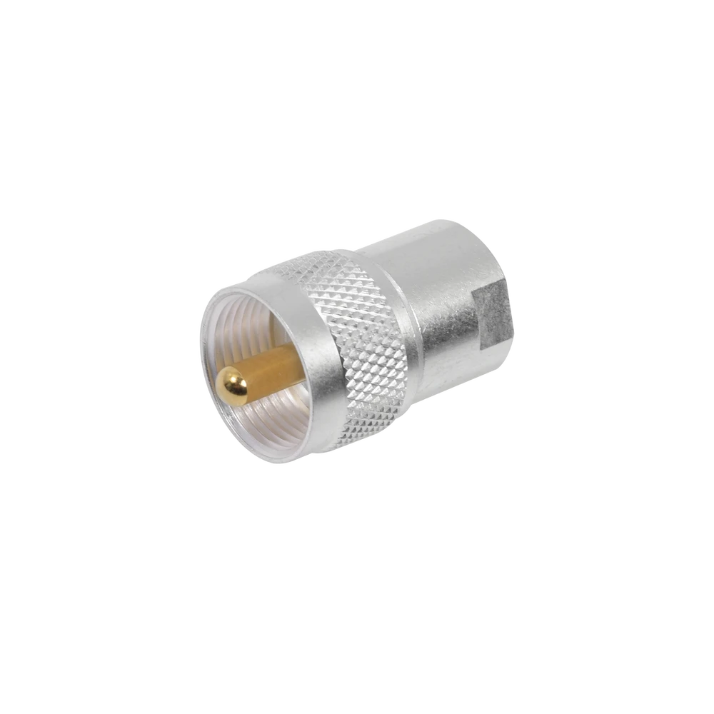 ADAPTADOR UNIDAPT HEMBRA A UHF MACHO (PL-259). PLATA / ORO / TEFLÓN.-Adaptadores-RF INDUSTRIES,LTD-Bsai Seguridad & Controles