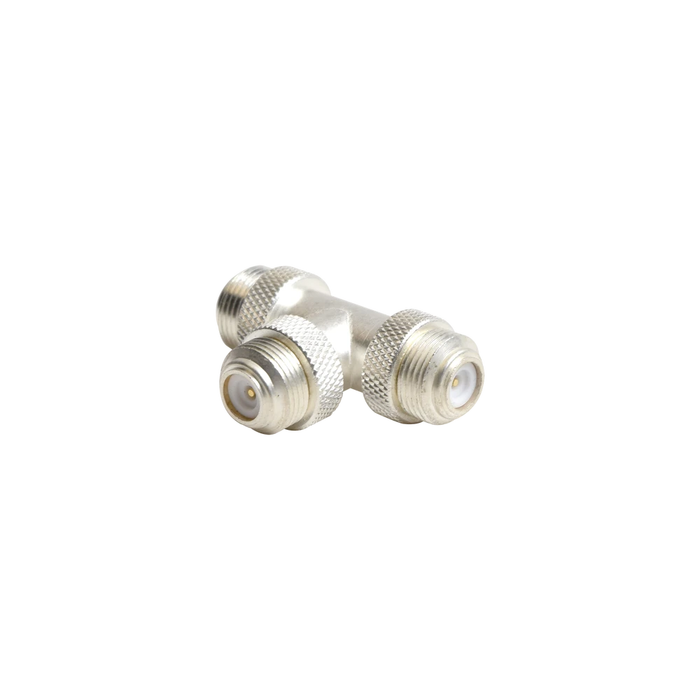 ADAPTADOR TRIPLE UNIDAPT MACHO EN T. PLATA / ORO / TEFLÓN.-Adaptadores-RF INDUSTRIES,LTD-Bsai Seguridad & Controles