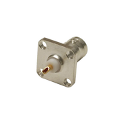 CONECTOR BNC HEMBRA PARA CHASIS, 4 PERFORACIONES CON 12.7 MM, PLATA/ ORO/ TEFLÓN.-Conectores-RF INDUSTRIES,LTD-Bsai Seguridad & Controles