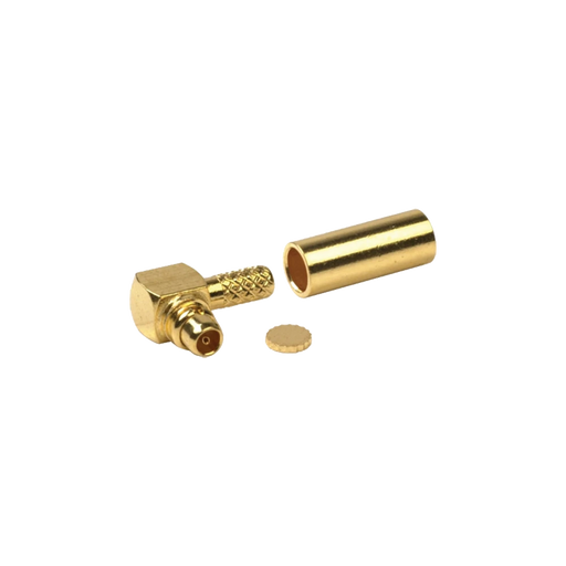 CONECTOR MMCX MACHO INVERSO EN ÁNGULO RECTO PARA RG-174/U, GRUPO B, ORO/ ORO/ TEFLÓN.-Conectores-RF INDUSTRIES,LTD-Bsai Seguridad & Controles