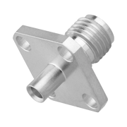 CONECTOR SMA HEMBRA, 4 HOYOS EN PANEL DE 13 MM, SOLDABLE EN CABLE SEMI-RÍGIDO DE 0.047 DIÁMETRO, GRUPO SR0, SS-ORO/ ORO/ TEFLÓN.-Conectores-RF INDUSTRIES,LTD-Bsai Seguridad & Controles