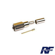 CONECTOR FME MACHO DE ANILLO PLEGABLE PARA CABLE RG-58/U, NIQUEL/ ORO/ TEFLÓN.-Conectores-RF INDUSTRIES,LTD-Bsai Seguridad & Controles
