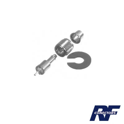 CONECTOR MINI UHF MACHO PARA CABLES RG-58/U, RG-142/U, NÍQUEL/ PLATA/ TEFLÓN.-Conectores-RF INDUSTRIES,LTD-Bsai Seguridad & Controles