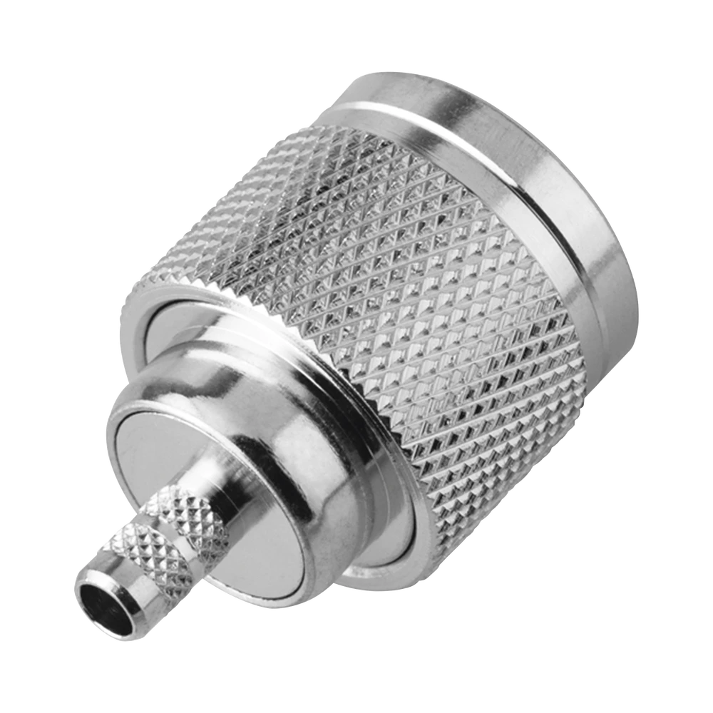 CONECTOR N MACHO DE ROSCA IZQUIERDA, ANILLO PLEGABLE PARA CABLE RG-58/U, GRUPO C, NÍQUEL/ ORO/ TEFLÓN.-Conectores-RF INDUSTRIES,LTD-Bsai Seguridad & Controles