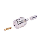 CONECTOR N HEMBRA DE ANILLO PLEGABLE PARA CABLES RG-58/U, NÍQUEL/ ORO/ TEFLÓN.-Conectores-RF INDUSTRIES,LTD-Bsai Seguridad & Controles