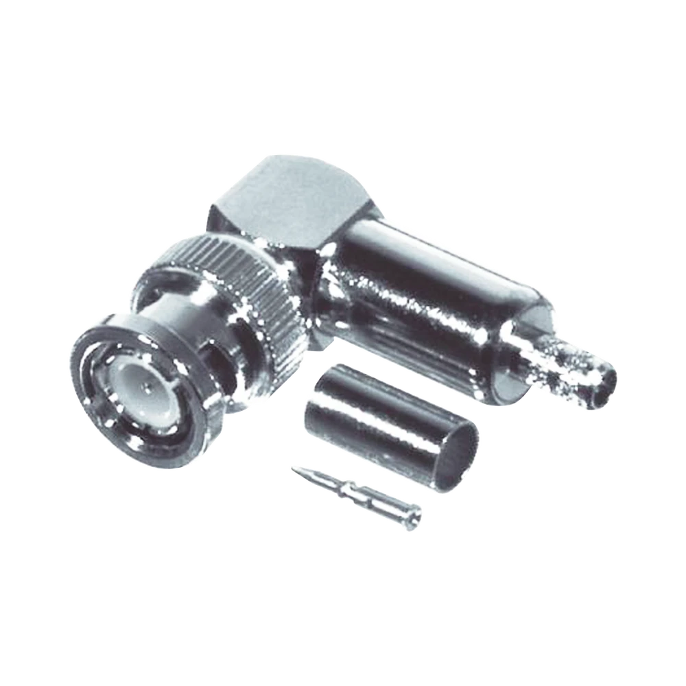 CONECTOR BNC MACHO EN ÁNGULO RECTO, ANILLO PLEGABLE / RG-58/U, RG-142/U, NIQUEL /ORO /TEFLÓN.-Conectores-RF INDUSTRIES,LTD-Bsai Seguridad & Controles