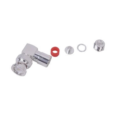 CONECTOR BNC MACHO EN ÁNGULO RECTO DE ROSCA PARA LMR-195, RG-58/U, RG-142/U, PLATA/ORO/TEFLÓN.-Conectores-RF INDUSTRIES,LTD-Bsai Seguridad & Controles