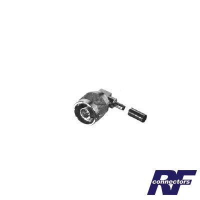CONECTOR N MACHO EN A/R DE ANILLO PLEGABLE PARA CABLES RG-58/U, RG-142/U, NIQUEL/ ORO/ TEFLÓN.-Conectores-RF INDUSTRIES,LTD-Bsai Seguridad & Controles