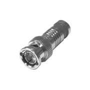 CONECTOR BNC MACHO EN 75 OHM, MONTAJE DE COMPRESIÓN AXIAL PARA CABLE COAXIAL RG-6/U, NÍQUEL/ ORO/ TEFLÓN.-Conectores-RF INDUSTRIES,LTD-Bsai Seguridad & Controles