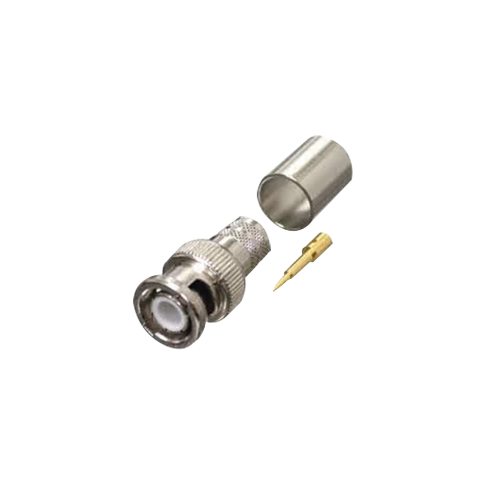 CONECTOR BNC MACHO DE ANILLO PLEGABLE PARA RG-8/U, LMR-400, 9913, CNT-400, NÍQUEL/ ORO/ TEFLÓN.-Conectores-RF INDUSTRIES,LTD-Bsai Seguridad & Controles
