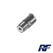 CONECTOR UHF HEMBRA (SO-239) EN LÍNEA DE ROSCA PARA RG-8/U, 9913, LMR-400, NÍQUEL/ PLATA/ TEFLÓN.-Conectores-RF INDUSTRIES,LTD-Bsai Seguridad & Controles