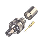 CONECTOR SMA MACHO INVERSO DE ANILLO PLEGABLE PARA RG-8/U, 9913, LMR-400, NÍQUEL/ ORO/ TEFLÓN.-Conectores-RF INDUSTRIES,LTD-Bsai Seguridad & Controles