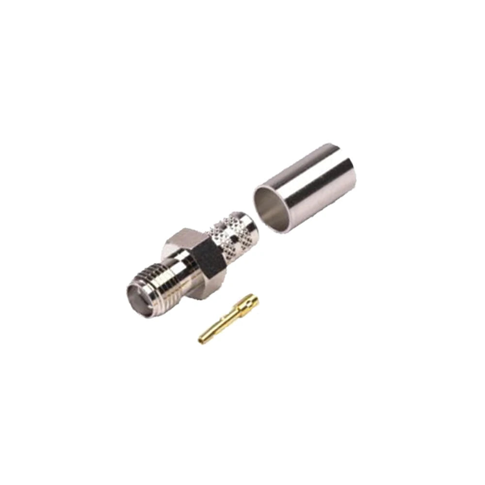 CONECTOR SMA HEMBRA DE ANILLO PLEGABLE PARA CABLES RG-8/X, LMR-240, 9258, NIQUEL/ORO/TEFLÓN.-Conectores-RF INDUSTRIES,LTD-Bsai Seguridad & Controles