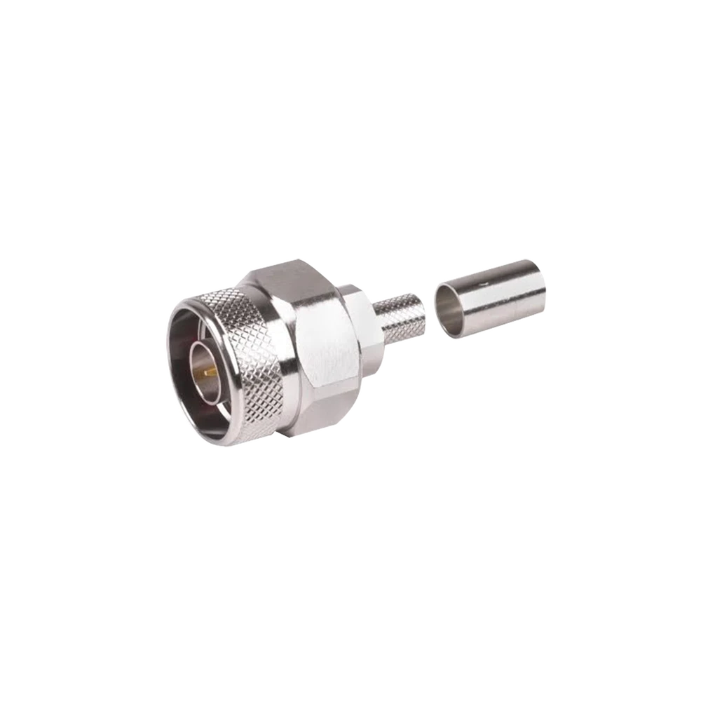 CONECTOR N MACHO HEX, DE ANILLO PLEGABLE Y PIN CAUTIVO PARA CABLES RG-8/X, LMR-240, NI/AU/TEFLÓN.-Conectores-RF INDUSTRIES,LTD-Bsai Seguridad & Controles