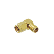 ADAPTADOR EN ÁNGULO RECTO, DE CONECTOR SMA MACHO A SMA HEMBRA INVERSO, ORO/ ORO/ TEFLÓN.-Adaptadores-SYSCOM-Bsai Seguridad & Controles