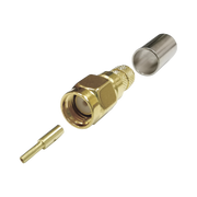 CONECTOR SMA MACHO INVERSO DE ANILLO PLEGABLE PARA CABLES RG-8/X, LMR-240, 9258, ORO/ ORO/ TEFLÓN.?-Conectores-EPCOM TITANIUM-Bsai Seguridad & Controles