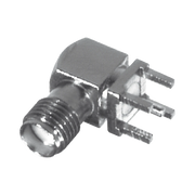 CONECTOR SMA HEMBRA EN ÁNGULO RECTO CON TERMINAL Y 4 PATAS PARA MONTAJE PCB, NÍQUEL/ ORO/ TEFLÓN.?-Conectores-RF INDUSTRIES,LTD-Bsai Seguridad & Controles