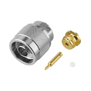 CONECTOR N MACHO, SOLDABLE DIRECTO EN CABLE SEMI-RÍGIDO DE 0.085, CABLES EL GRUPO SR1, NÍQUEL/ ORO/ TEFLÓN.?-Conectores-RF INDUSTRIES,LTD-Bsai Seguridad & Controles