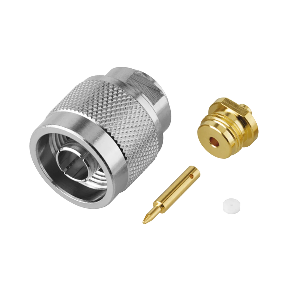 CONECTOR N MACHO, SOLDABLE DIRECTO EN CABLE SEMI-RÍGIDO DE 0.085, CABLES EL GRUPO SR1, NÍQUEL/ ORO/ TEFLÓN.?-Conectores-RF INDUSTRIES,LTD-Bsai Seguridad & Controles